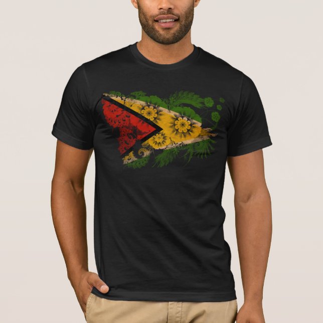 Guyana flagga tee shirt (Framsida)