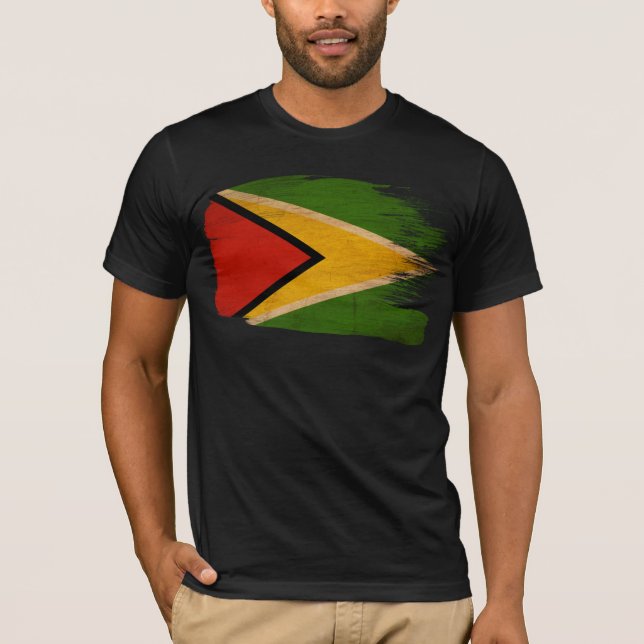Guyana flagga tee shirt (Framsida)