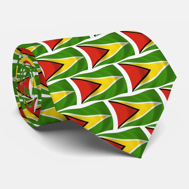 Guyana Flagga Tie Slips (Rullad)