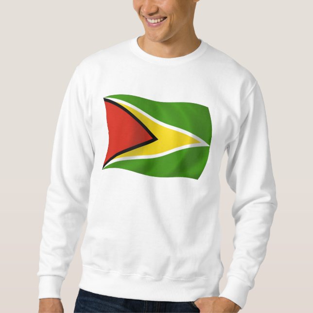Guyana Flagga Tröja Sweatshirt (Framsida)