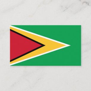 Guyana flagga visitkort