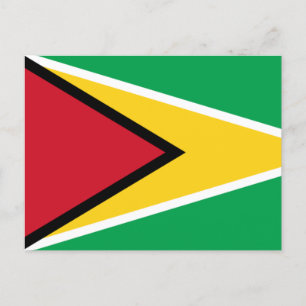 Guyana Flagga Vykort