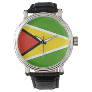Guyana Flagga Watch Armbandsur