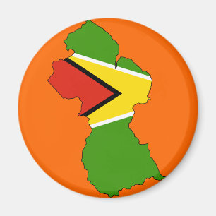 Guyana flaggakarta magnet