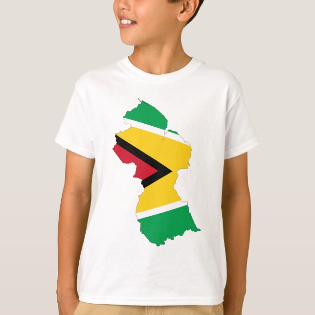 Guyana flaggakarta tee (Framsida)