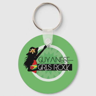 Guyana flicka Keychain Nyckelring