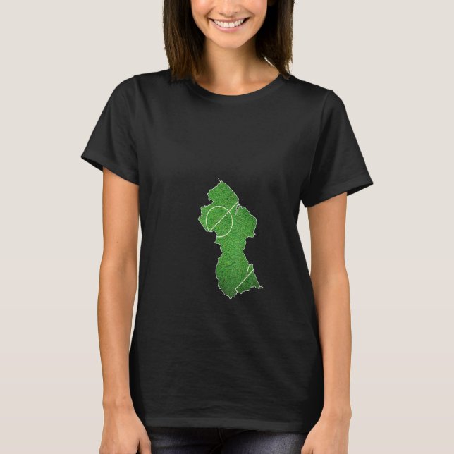 Guyana fotbollsplan t shirt (Framsida)