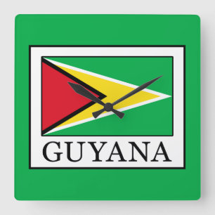 Guyana Fyrkantig Klocka