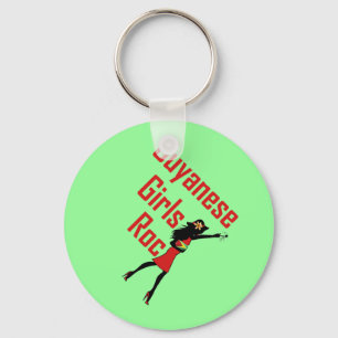 Guyana Girl Keychain Nyckelring