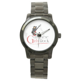 Guyana Girl Oversize Black Bracelet Watch Armbandsur