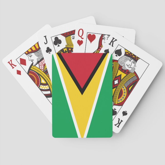 Guyana (Guyana)-Flagga Casinokort (Baksidan)