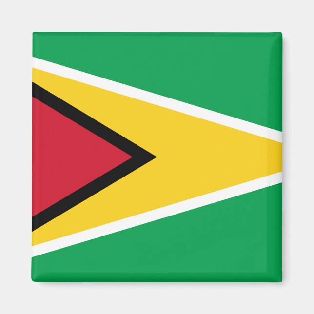 Guyana (Guyana)-Flagga Magnet (Framsidan)