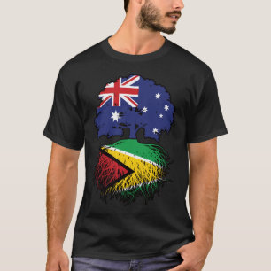 Guyana Guyanese Australian Australia Träd Roots T Shirt