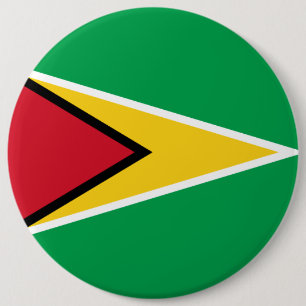 Guyana Guyanese Flagga Independence Kingdom Knapp