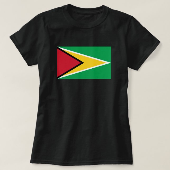 Guyana Guyanese Flagga Independence Kingdom T Shirt (Design framsida)