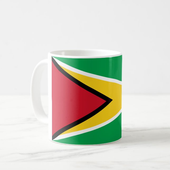 Guyana (Guyanese) Flagga Kaffemugg (Framsida vänster)