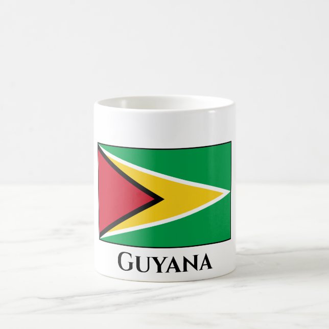 Guyana (Guyanese) Flagga Kaffemugg (Center)