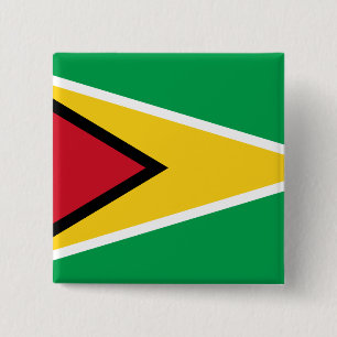 Guyana (Guyanese) Flagga Knapp