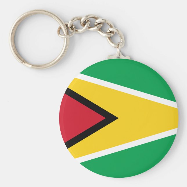 Guyana (Guyanese) Flagga Nyckelring (Framsidan)
