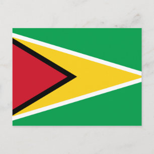 Guyana (Guyanese) Flagga Postcard Vykort