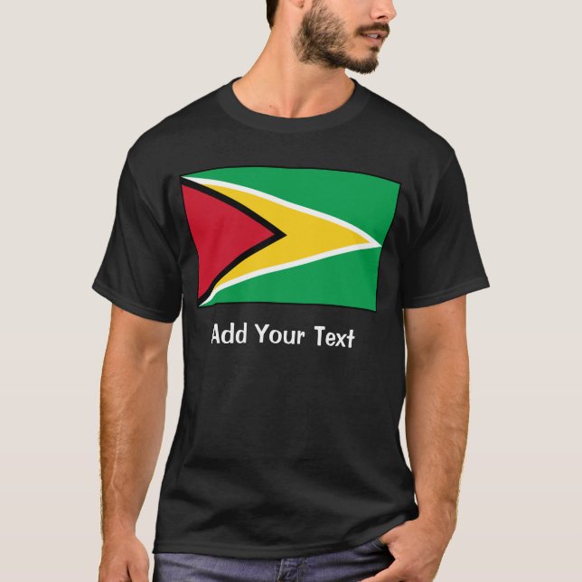 Guyana - Guyanese flagga T-shirt (Framsida)