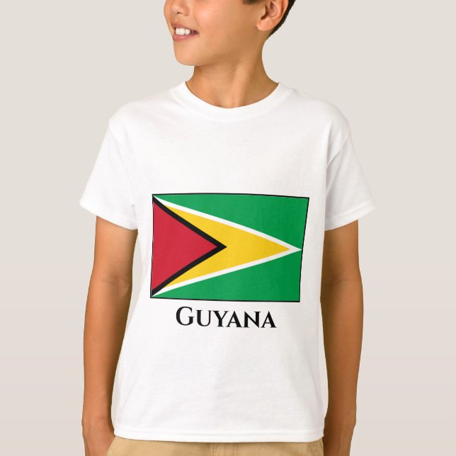 Guyana (Guyanese) Flagga T Shirt (Framsida)