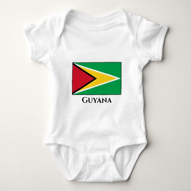 Guyana (Guyanese) Flagga T Shirt (Framsida)