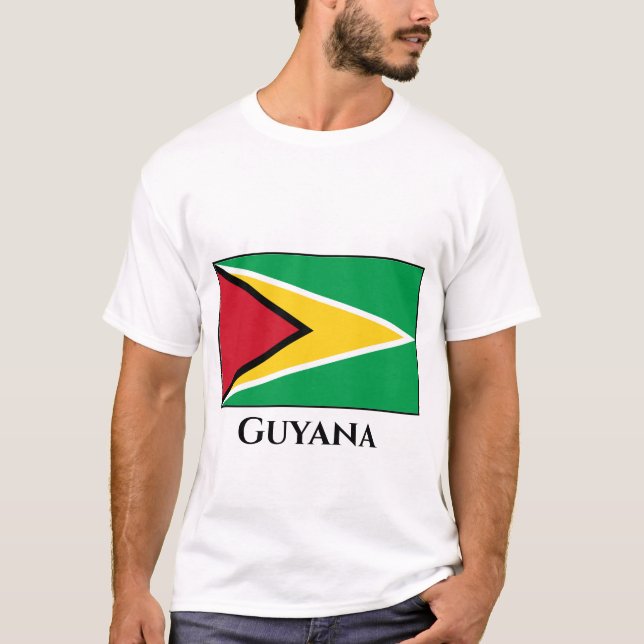 Guyana (Guyanese) Flagga T Shirt (Framsida)