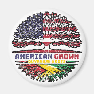 Guyana Guyanese US US US United Stater Träd Magnet