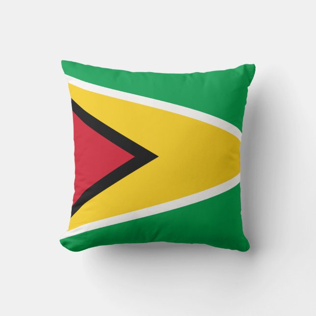 Guyana (Guyanesiska)  Flagga Kudde (Framsida)
