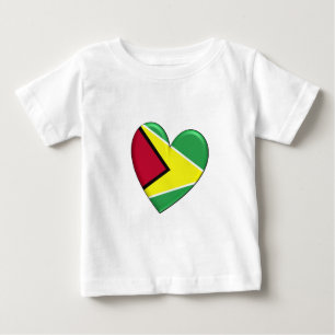 Guyana hjärtaflagga tröja