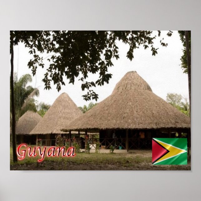 Guyana - Houses - Poster (Framsidan)
