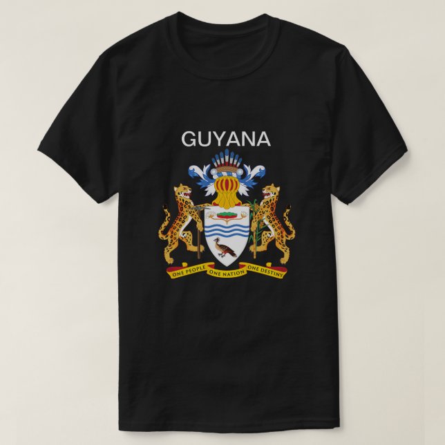 Guyana Jackar om Arm T Shirt (Design framsida)