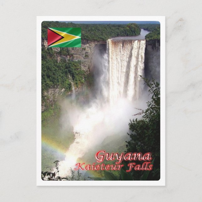 Guyana - Kaieteur Falls - Vykort (Framsida)
