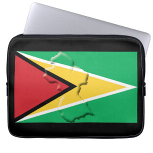 GUYANA Karta Patriotic Computer BLACK Laptop Fodral