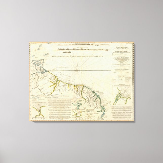 Guyana kusten canvastryck (Framsida)