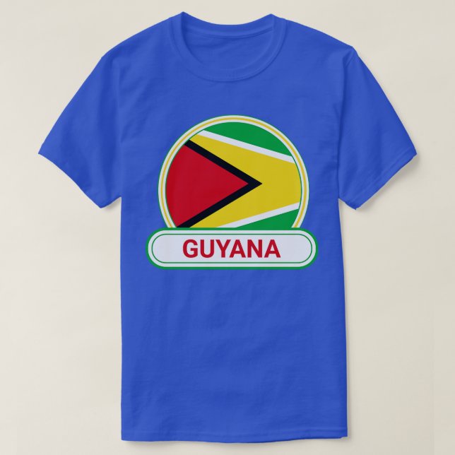 Guyana Land Badge Guyana Flagga T Shirt (Design framsida)