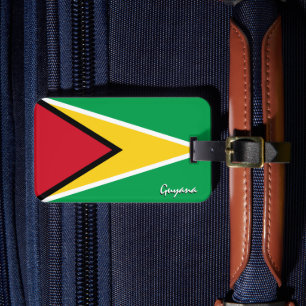 Guyana Luggage Tags, patriotic Guyana Flagga Bagagebricka