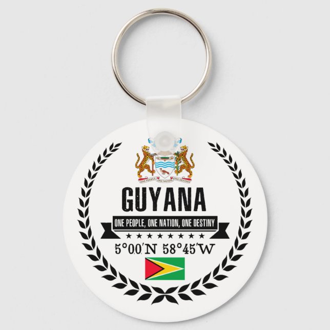 Guyana Nyckelring (Framsida)