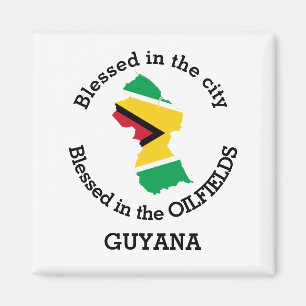 GUYANA-OLJA som är välsignad med Personligen Oljef Magnet