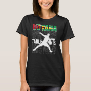 Guyana Ping Pong Guyanese Bord Tennis Team Suppo T Shirt