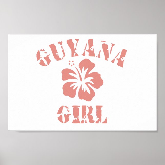 Guyana Rosa Girl Girl Poster (Framsidan)