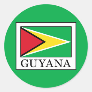 Guyana Runt Klistermärke