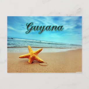 Guyana stjärnfisk vykort