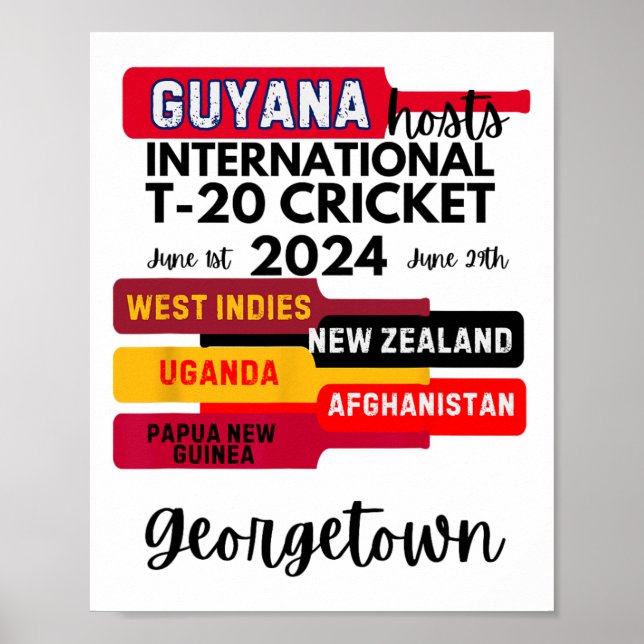 Guyana T-20 International Cricket  Poster (Framsidan)