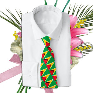 Guyana Ties, mode Guyana Flagga, företag Slips