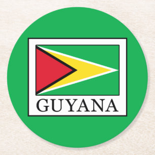 Guyana Underlägg Papper Rund