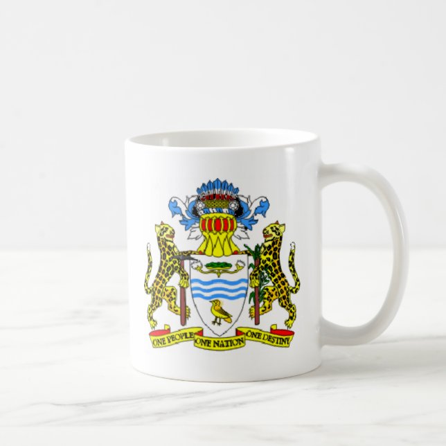Guyana vapensköld kaffemugg (Höger)