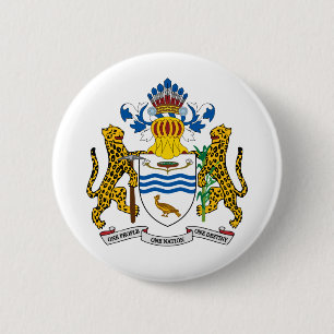 Guyana vapensköld knapp