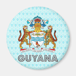 Guyana vapensköld magnet
